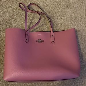 Coach pink tote bag purse